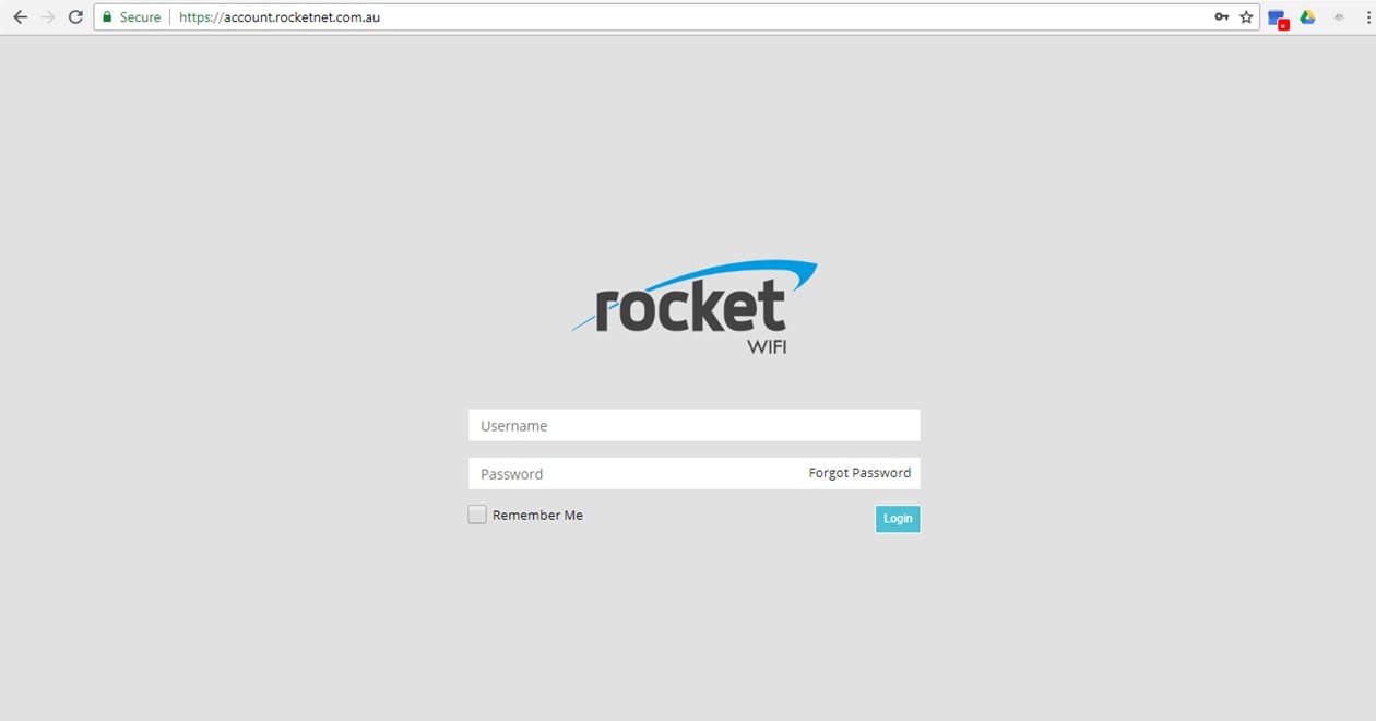 Rocket Net - Apartment WIFI systems - Login to your account